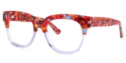 Yessenia Lila Muster Quadratische Brille2