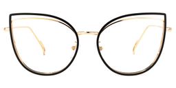 Mable Schwarze Cateye Brille0