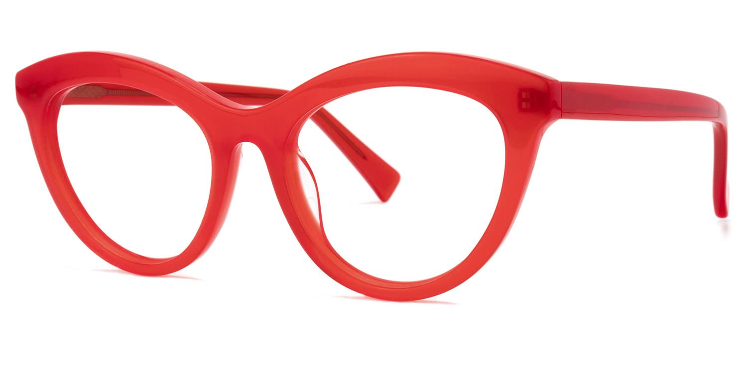 Fairy Rote Cateye Brille1
