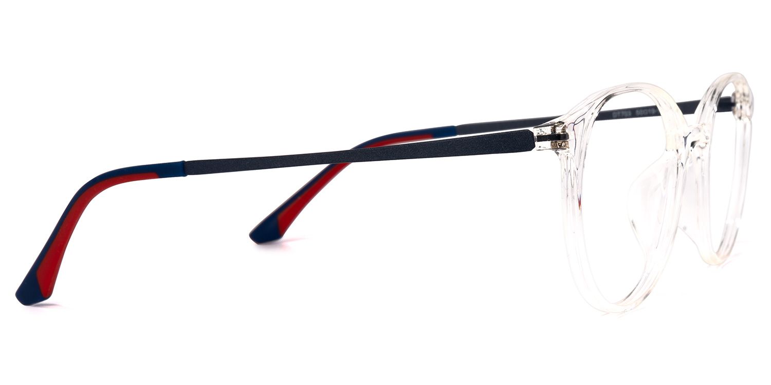 Kearney Weiß Klar Rund Brille2