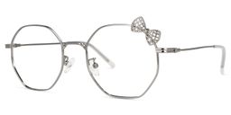 Kaitlyn Silber Geometrisch Brille1