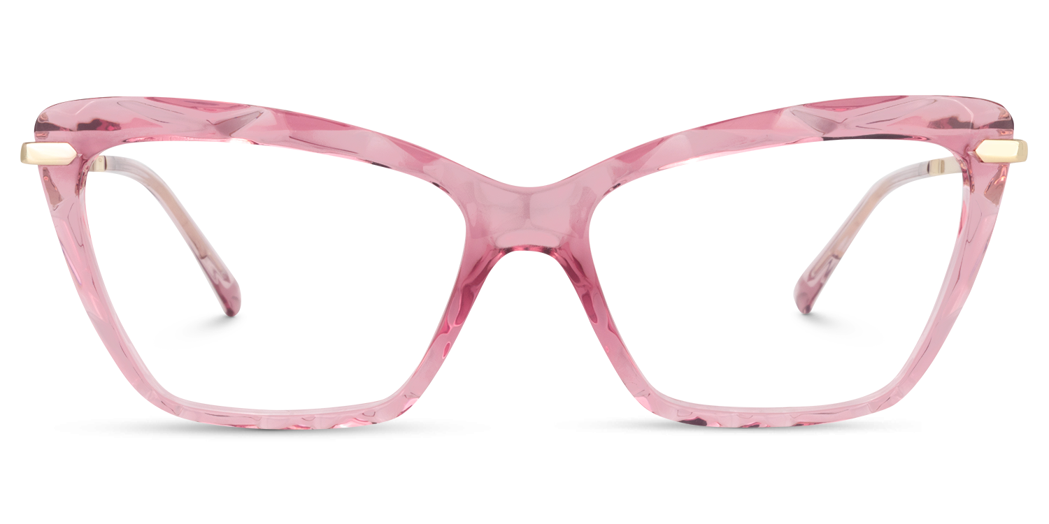 Juliet Klar Rosa Cat Eye Brille0