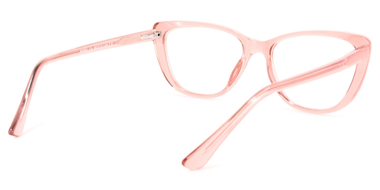 Qamar Rosa Klar Cateye Brille4