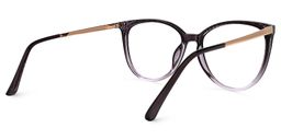 Dagmar Dunkellila Cateye Brille2