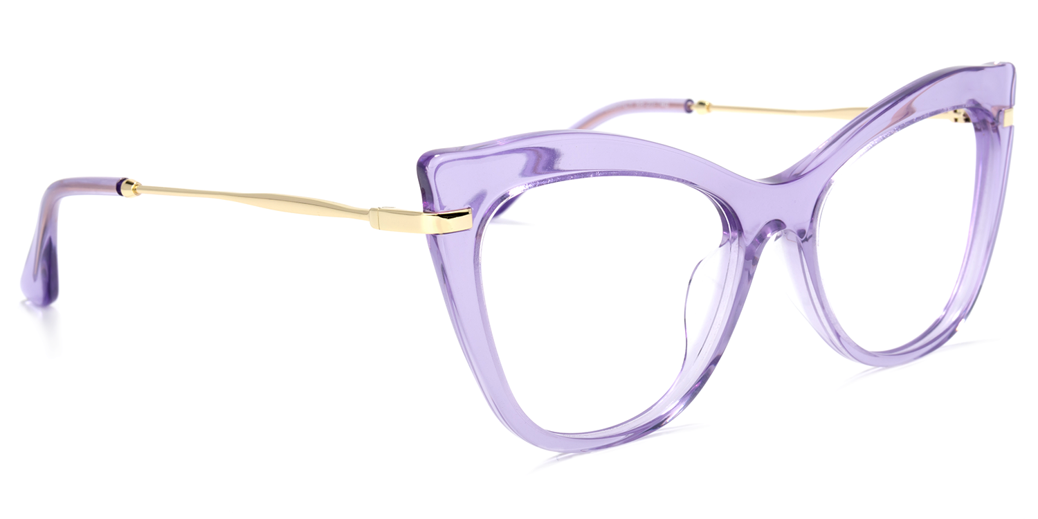 Indira Lila Klar Cateye Brille2