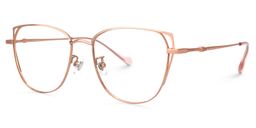 Unica Rosa-Gold Cateye Brille1
