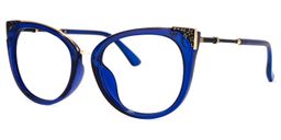 Dalton Blau Cateye Brille1