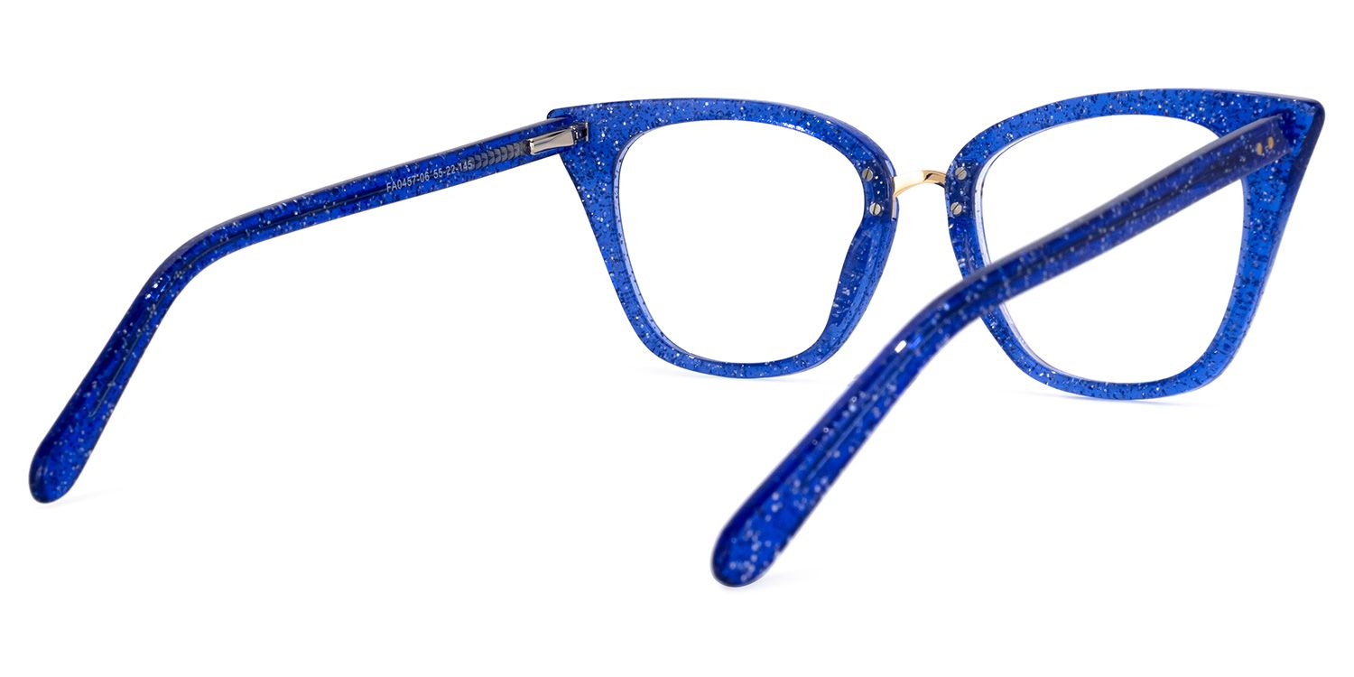 Martha Blau Cateye Brille4