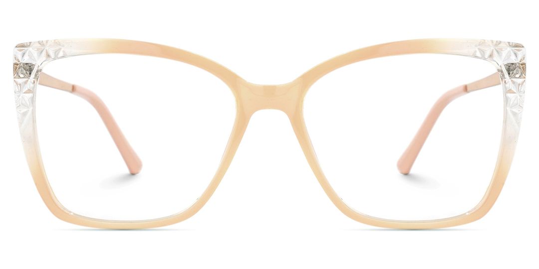 Lavelle Beige Quadratisch Brille