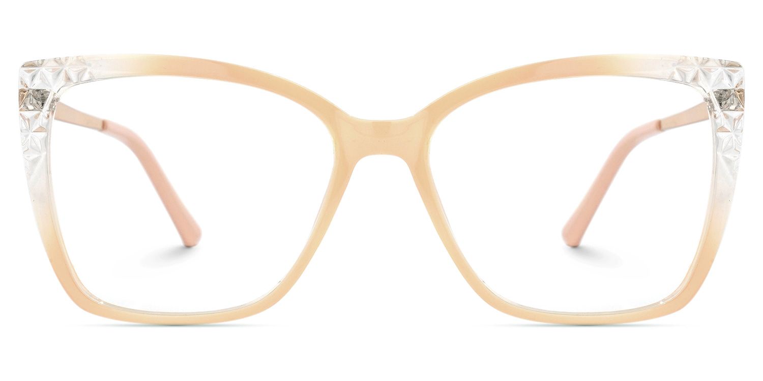 Lavelle Beige Quadratisch Brille0