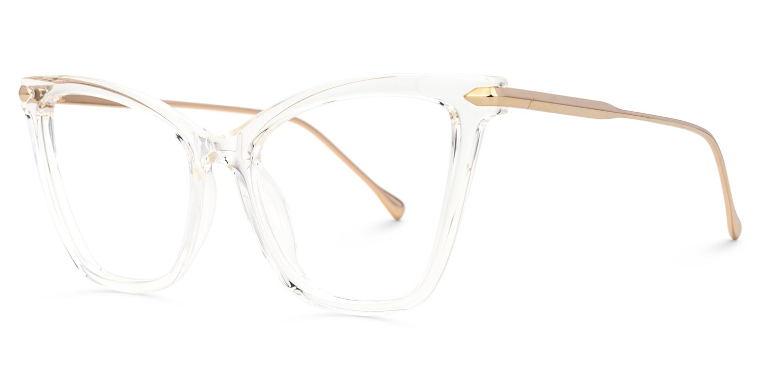 Hilary Klar Schmetterling-Form Brille1