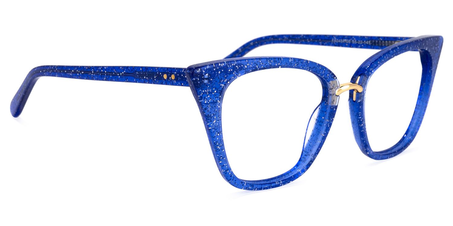 Martha Blau Cateye Brille2
