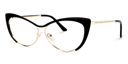 Ellen Schwarz Cat Eye Brillen1