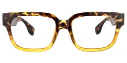 Colin Gelb-Tortoise Rechteckig Brille0