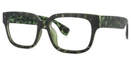 Colin Grün-Tortoise Rechteckig Brille1
