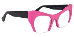 Kyle Rosa Cat Eye Brille2