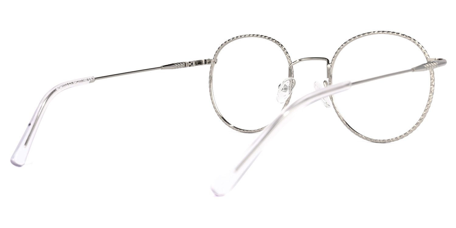 Rosanne Silber Rund Brille2