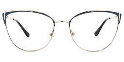 Faust Dunkelblau Cateye Brille0