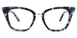 Martha BlaueTortoise Cateye Brille0
