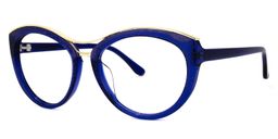 Carol Blau Cat Eye Brille1