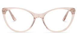 Calypso Rosa Klar Cateye Brille0