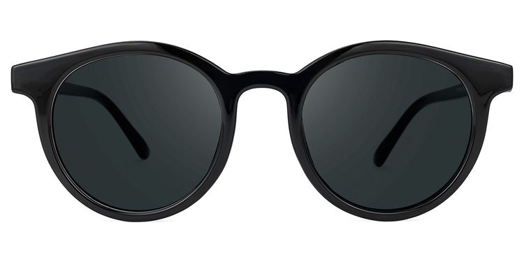 Gaige Schwarz Rund Sonnenbrille