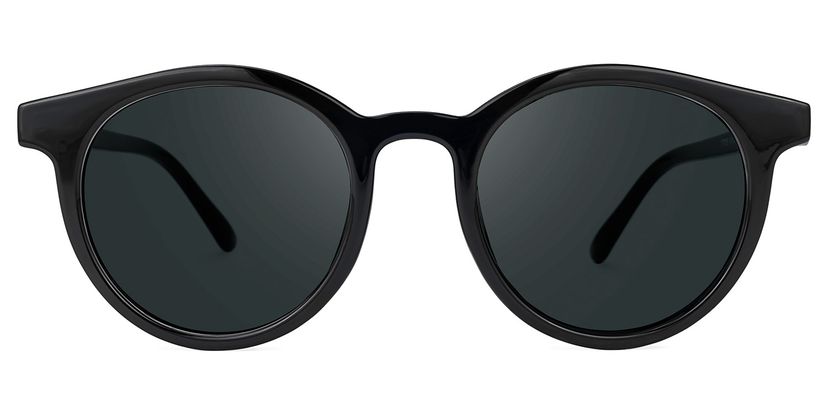 Gaige Schwarz Rund Sonnenbrille