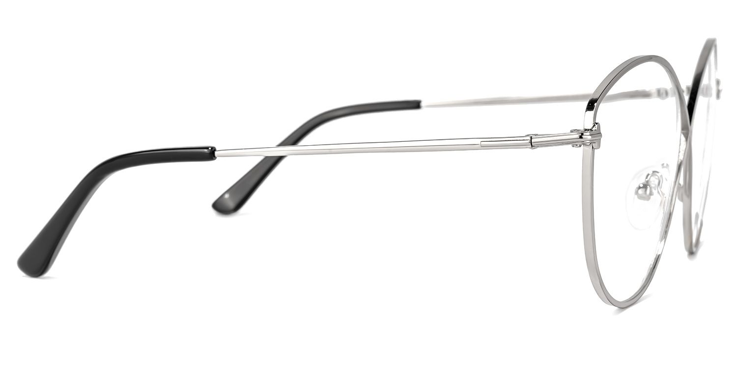 Carcia Silber Geometrische Brille2