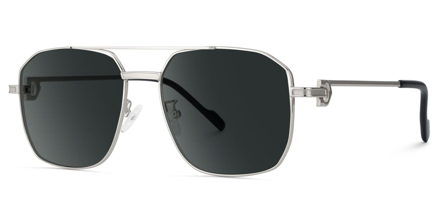 Ludwig Silber Aviator Polarisierte Sonnenbrille zum Autofahren | ZEELOOL2
