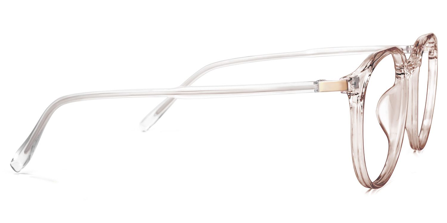 Zehra Braune Klar Runde Brille3