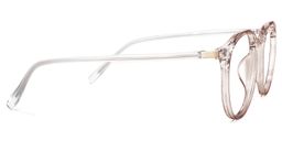 Zehra Braune Klar Runde Brille3