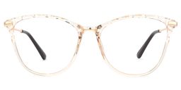 Vaughan Hellgelb-Gold Cateye Brille0