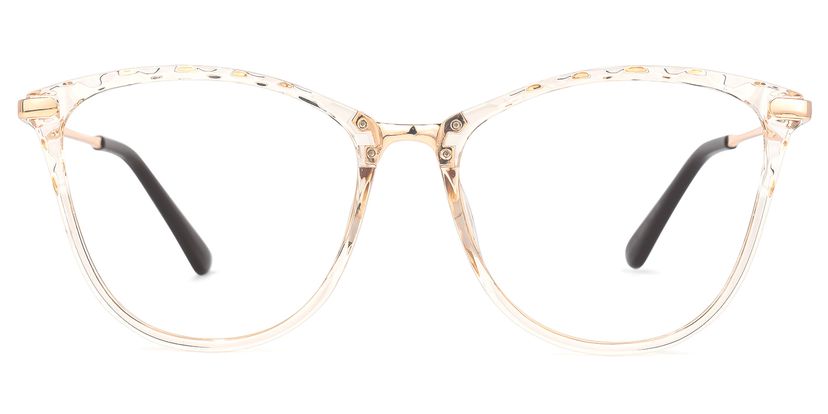 Vaughan Hellgelb-Gold Cateye Brille