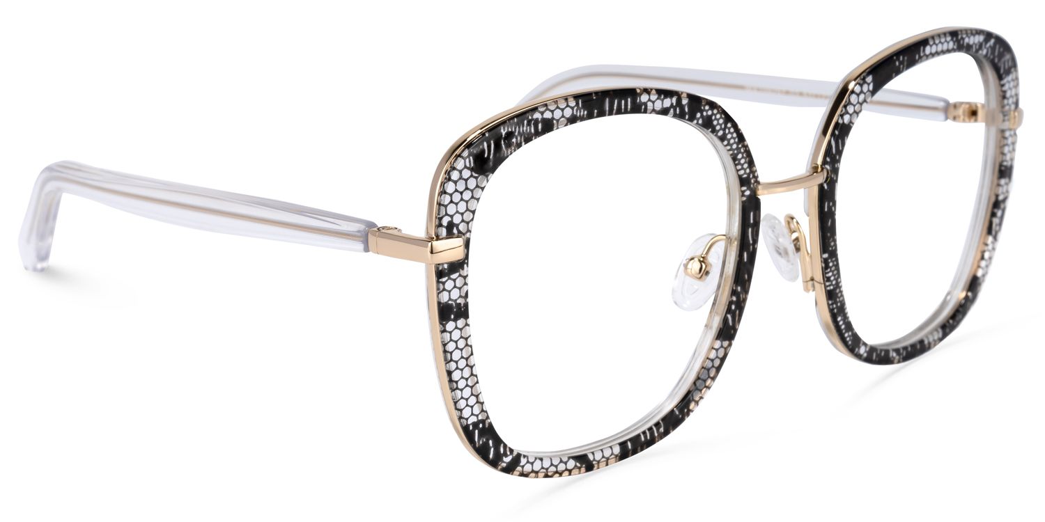 Mindset Schwarze Rechteckige Brille2