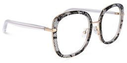 Mindset Schwarze Rechteckige Brille2