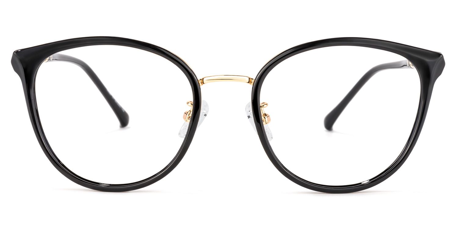 Zoe Schwarz Rund Brille0