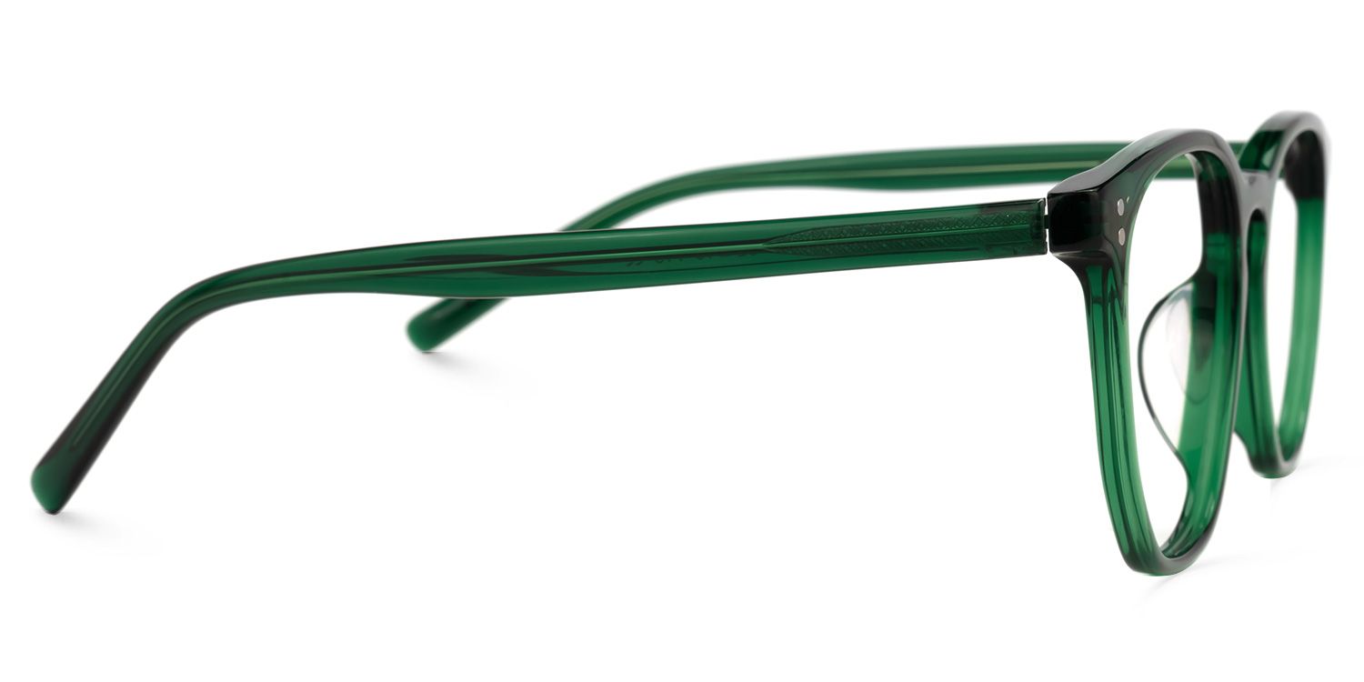 Walter Grün Klar Rund Brille2