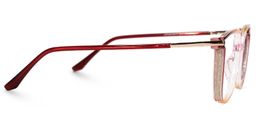 Walden Rot-Gelb Quadratisch Brille2
