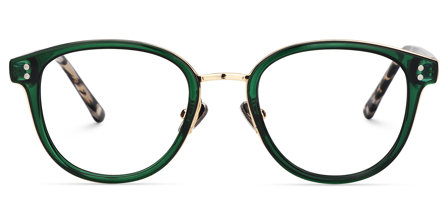 Matthew Grün Rund Brille0