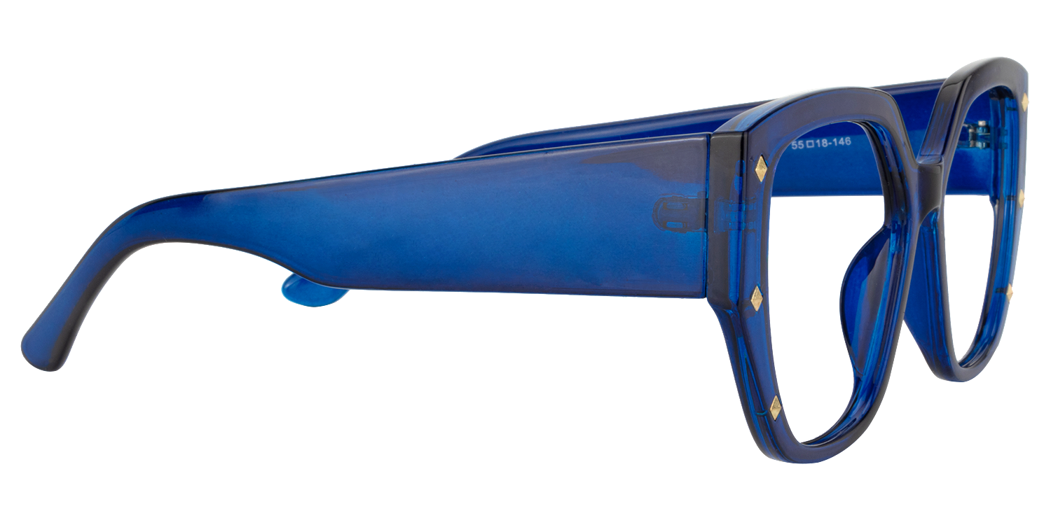 Fletcher Dunelblau Geometrisch Brille3