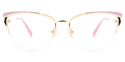 Val Rosa-Gold Cateye Brille0