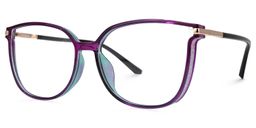 Walden Lila Cateye Brille1