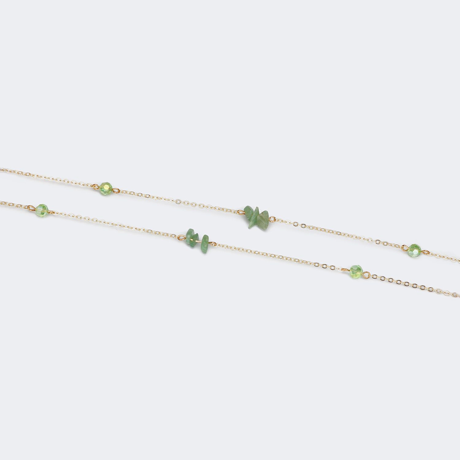 Fannie Gold-Grün Brillenkette3