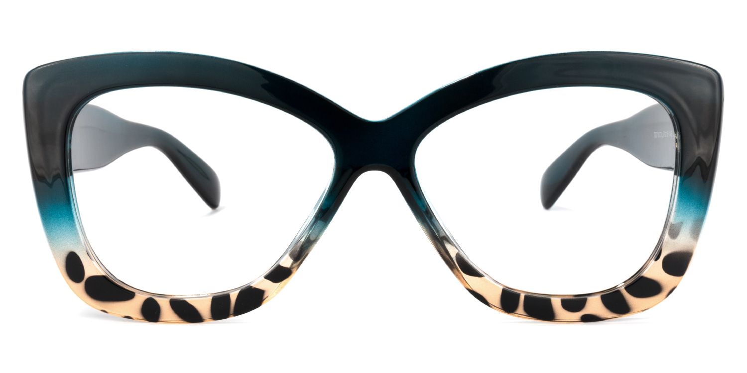 Xanthus Dunkelblau Schildkröte Schmetterling-Form Brille0