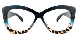 Xanthus Dunkelblau Schildkröte Schmetterling-Form Brille0