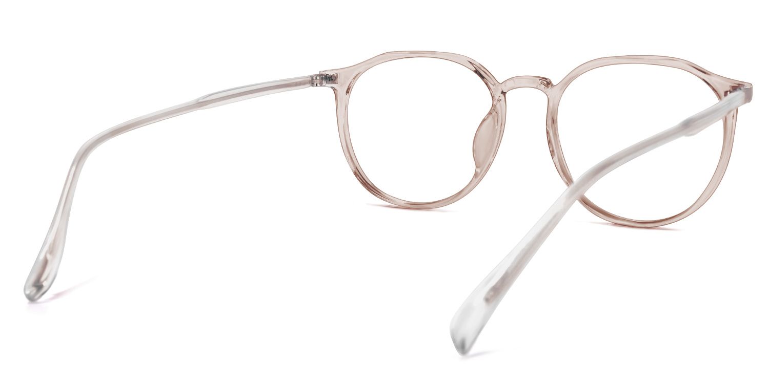 Zehra Braune Klar Runde Brille4