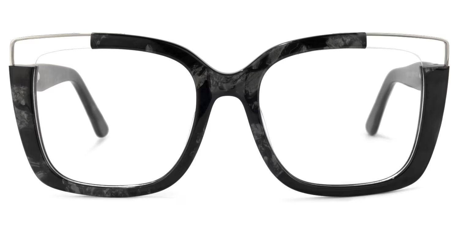 Dortch Schwarz Quadratisch Acetat Brille2