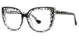 Fenn Schwarz-Tortoise Cateye Brille4