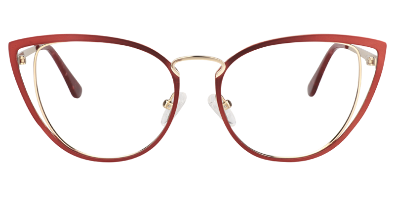 Eras Rote Cateye Brille0