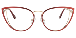 Eras Rote Cateye Brille0